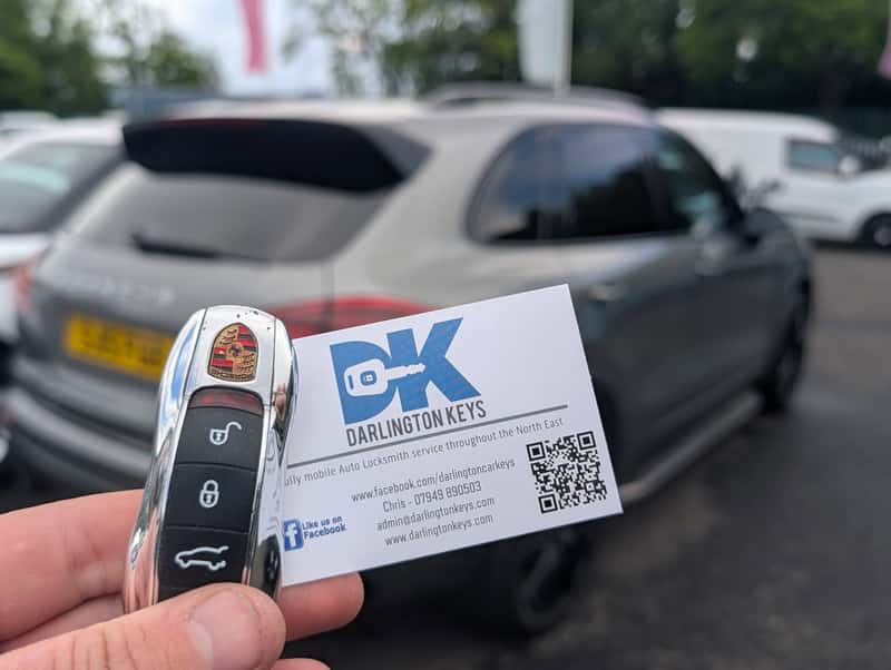 Replacement Porsche key cut on-site in the North East