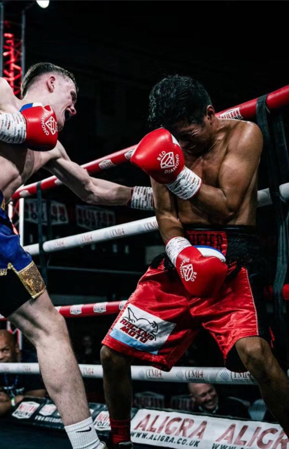 Frankie Wood in action during an amateur bout