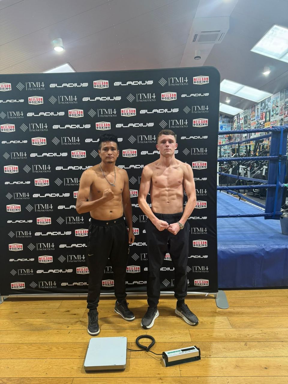 Frankie Wood at Neilson weigh-in